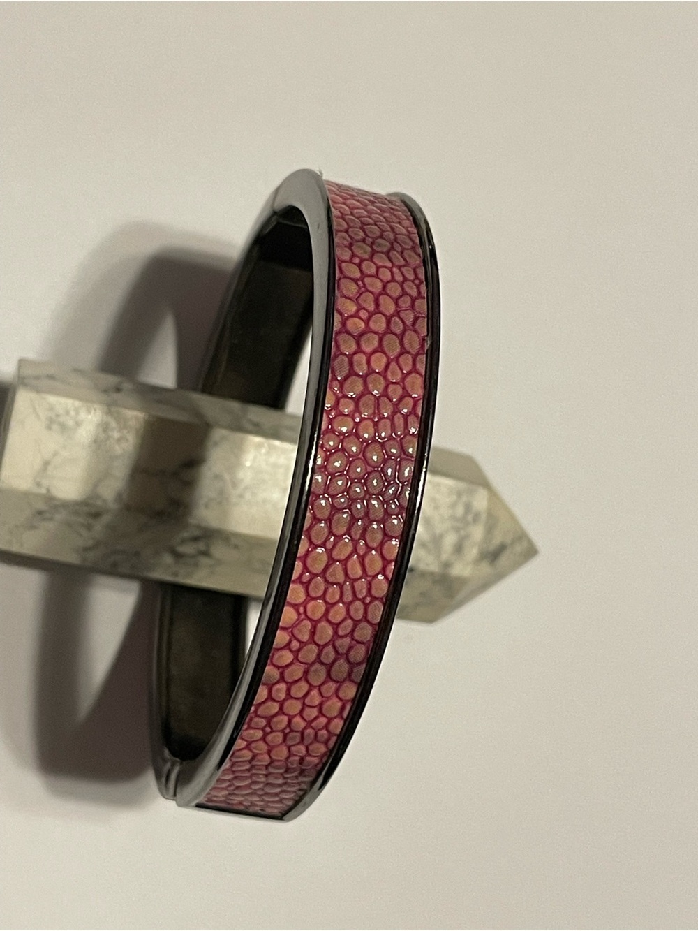 Pink Signed Premier Designs Bangle Bracelet #0161